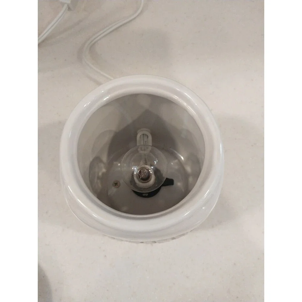 Mason Jar Electric Wax Melt Oil Warmer Ivory Ceramic Farmhouse Plug In Decor
